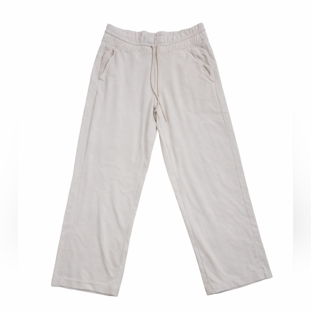 Athleta Cream Flowing Ankle Pants